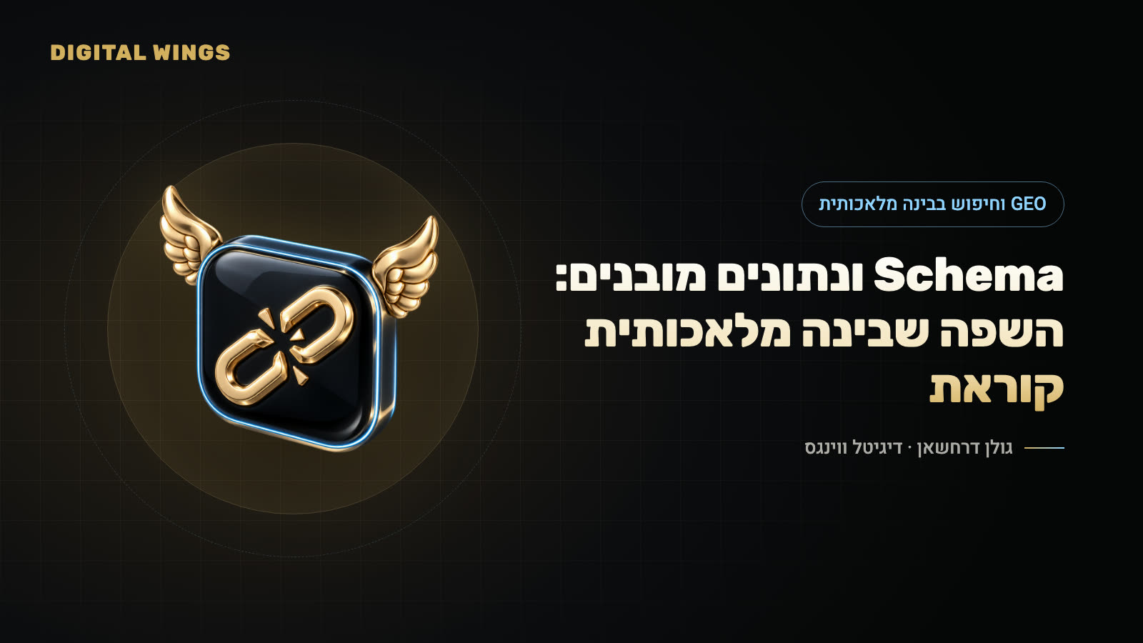 Schema ונתונים מובנים: השפה שבינה מלאכותית קוראת